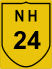 National Highway 24 (NH24) Map