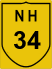 National Highway 34 (NH34) Map