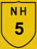National Highway 5 (NH5) Map