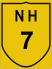 National Highway 7 (NH7) Map